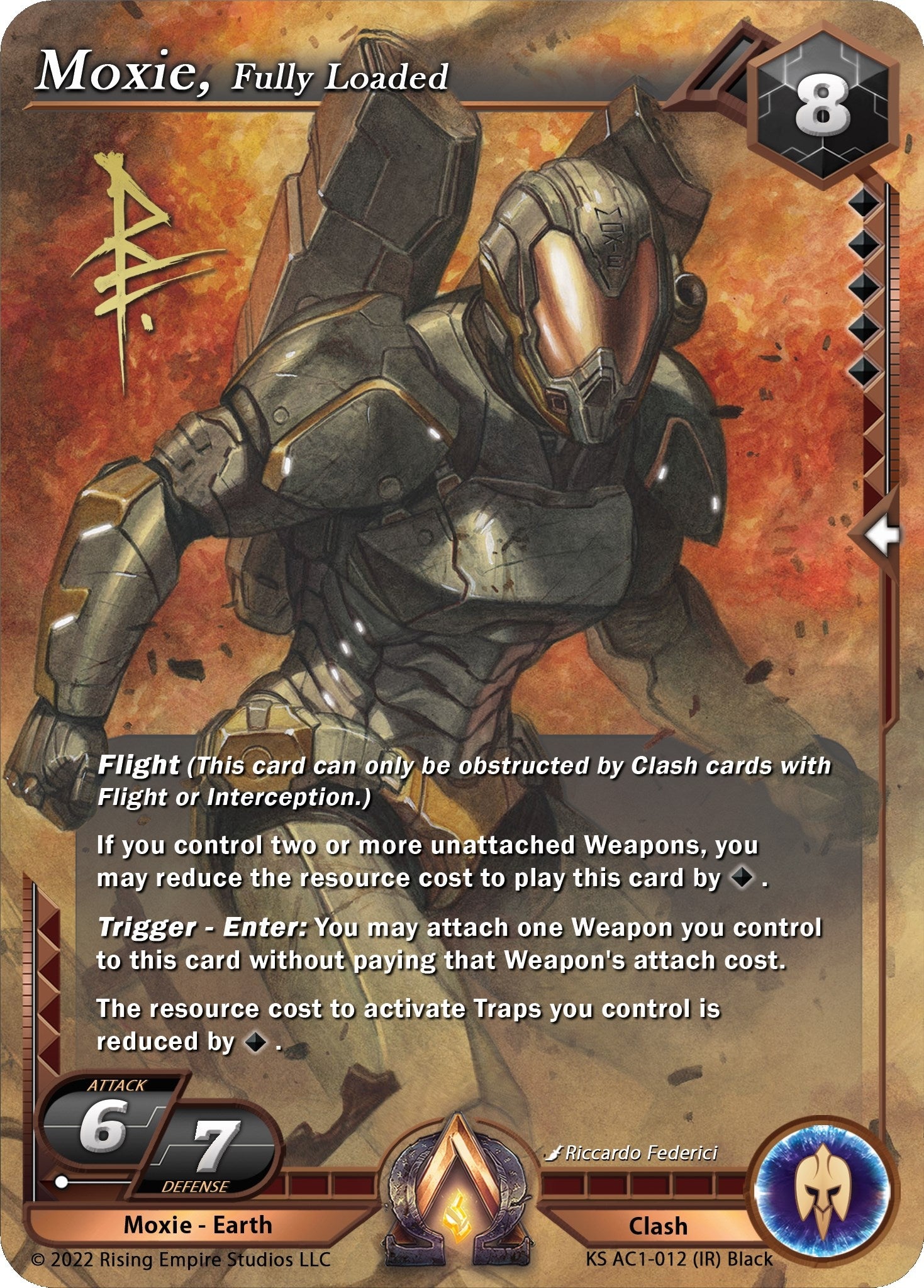 Image for Moxie, Fully Loaded (Iconic Rare) (The Awakening (Kickstarter)) (KS AC1-012) - Alpha Clash