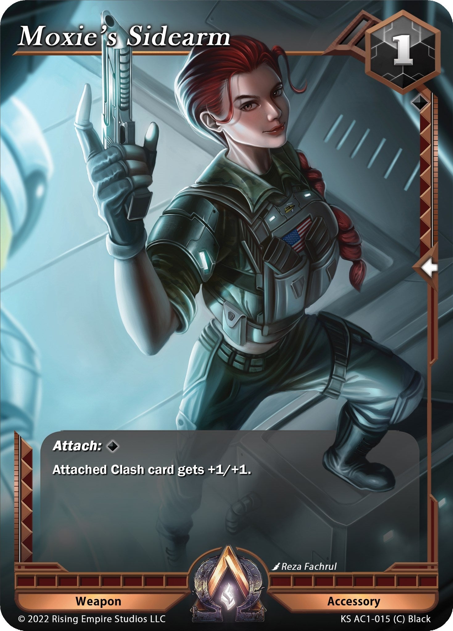 Image for Moxie's Sidearm (The Awakening (Kickstarter)) (KS AC1-015) - Alpha Clash