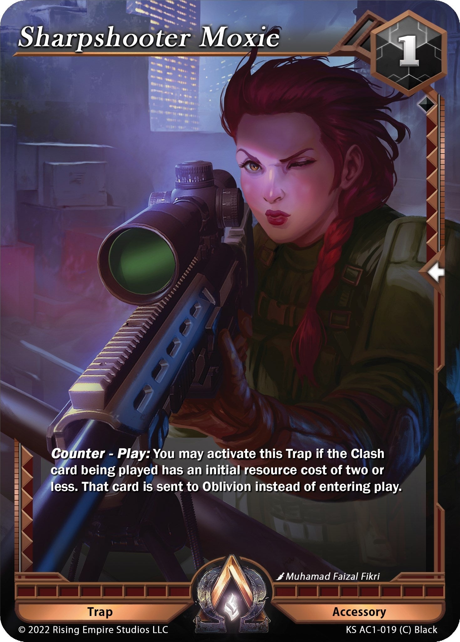 Image for Sharpshooter Moxie (The Awakening (Kickstarter)) (KS AC1-019) - Alpha Clash