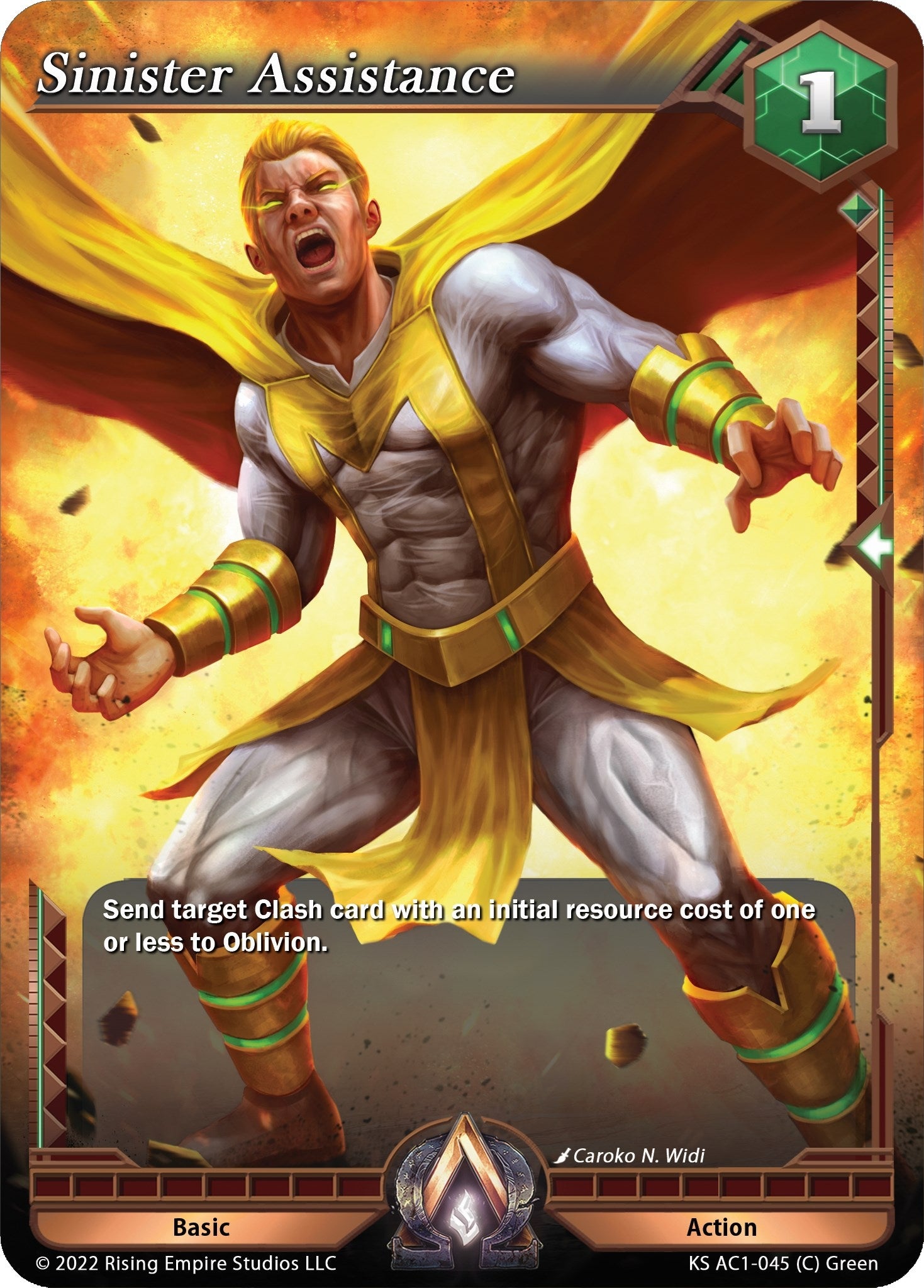 Image for Sinister Assistance (The Awakening (Kickstarter)) (KS AC1-045) - Alpha Clash