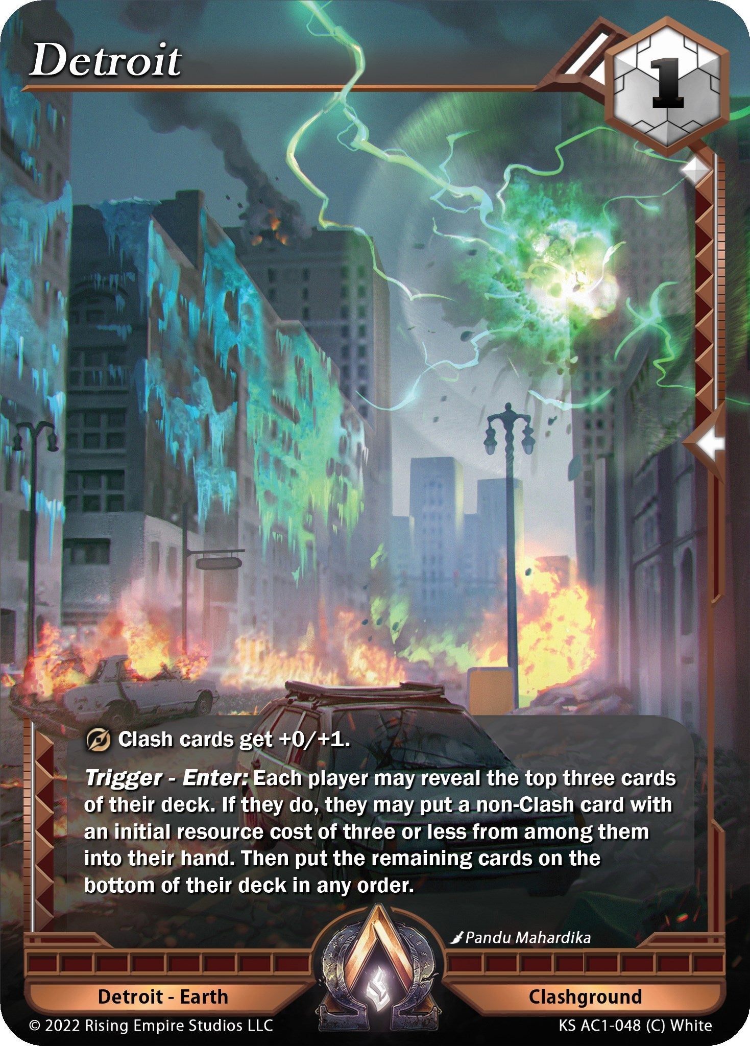 Image for Detroit (The Awakening (Kickstarter)) (KS AC1-048) - Alpha Clash