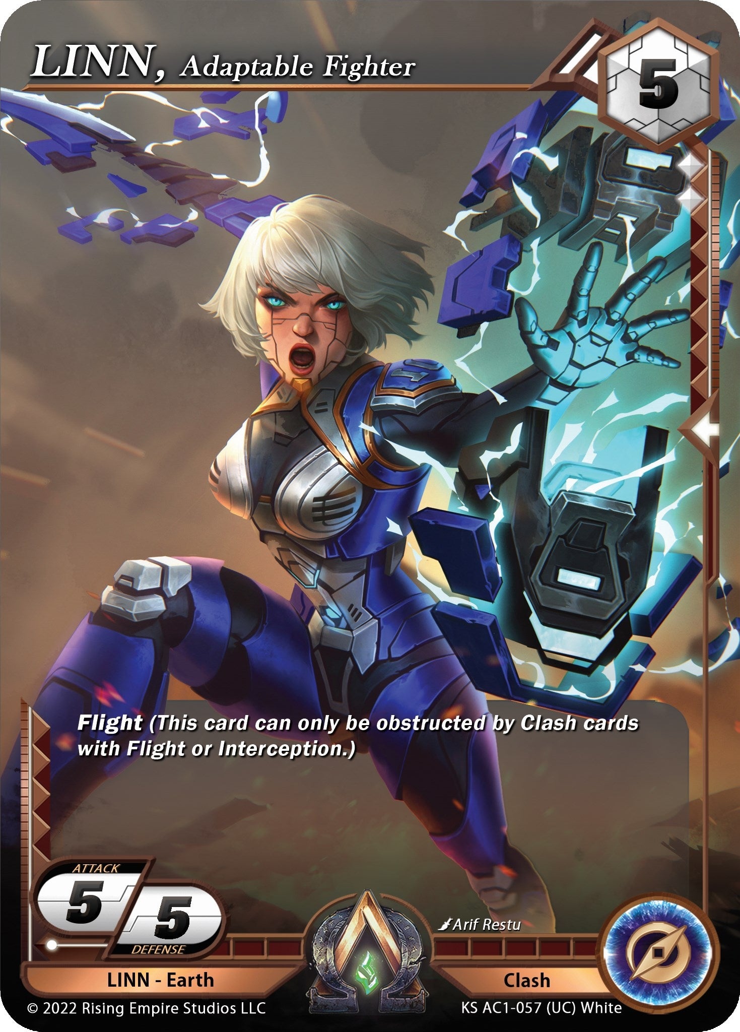 Image for LINN, Adaptable Fighter (The Awakening (Kickstarter)) (KS AC1-057) - Alpha Clash