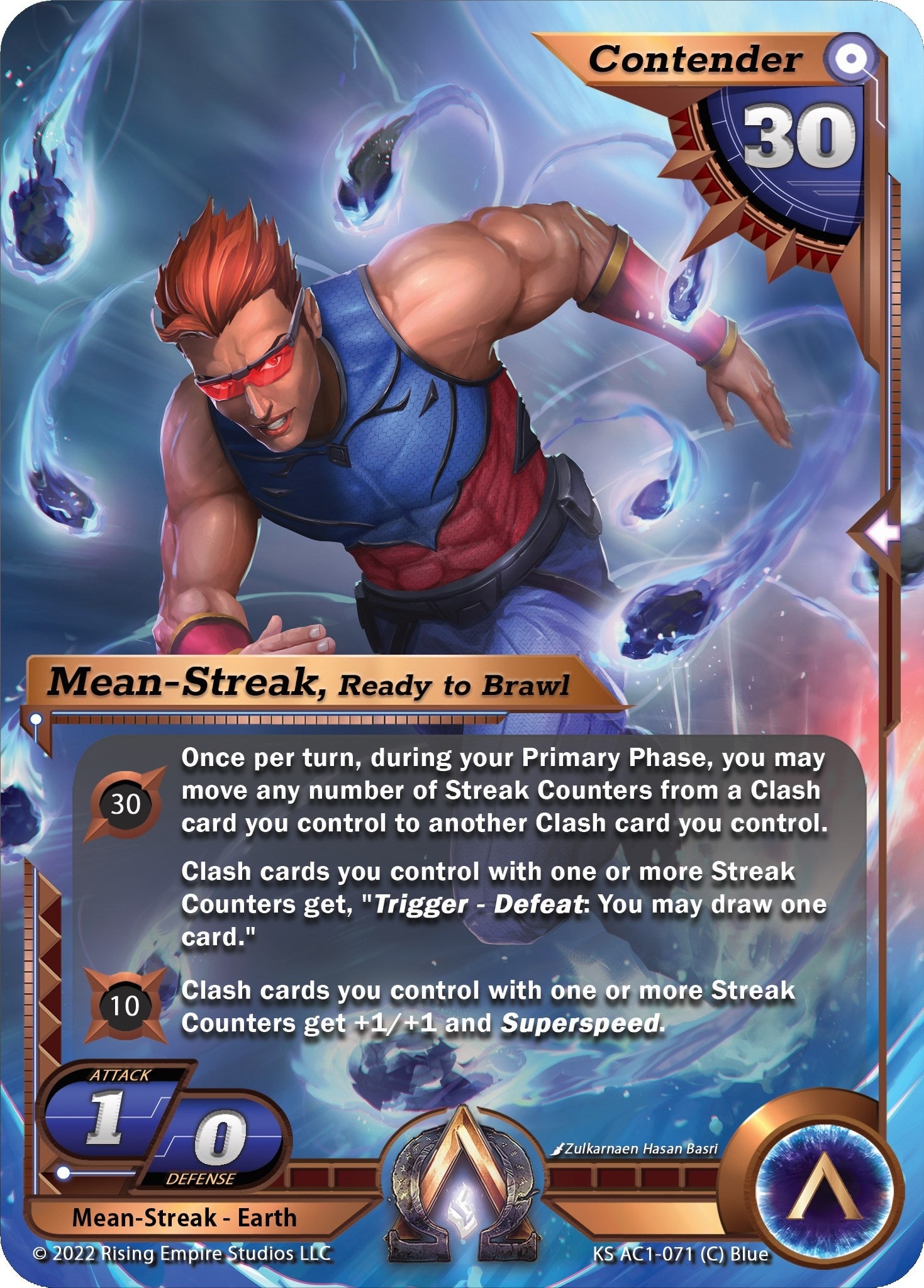 Image for Mean-Streak, Ready to Brawl (The Awakening (Kickstarter)) (KS AC1-071) - Alpha Clash