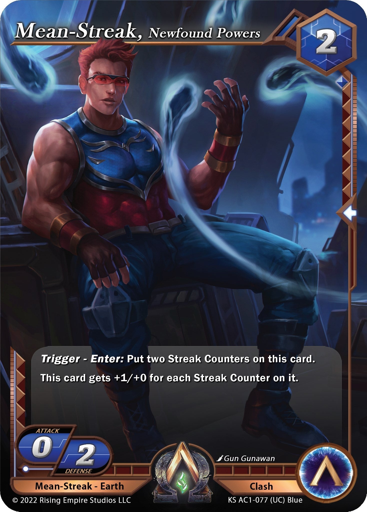 Image for Mean-Streak, Newfound Powers (The Awakening (Kickstarter)) (KS AC1-077) - Alpha Clash