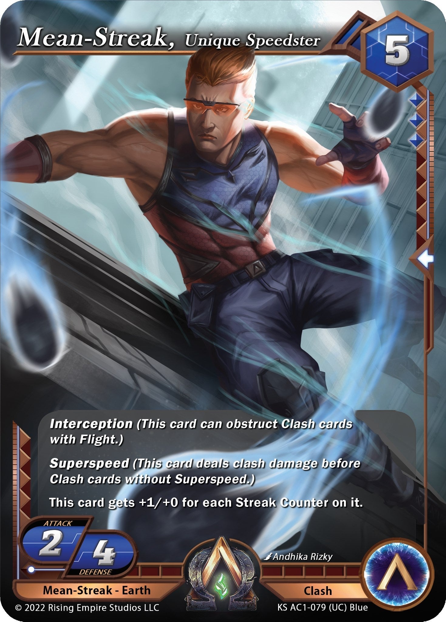 Image for Mean-Streak, Unique Speedster (The Awakening (Kickstarter)) (KS AC1-079) - Alpha Clash