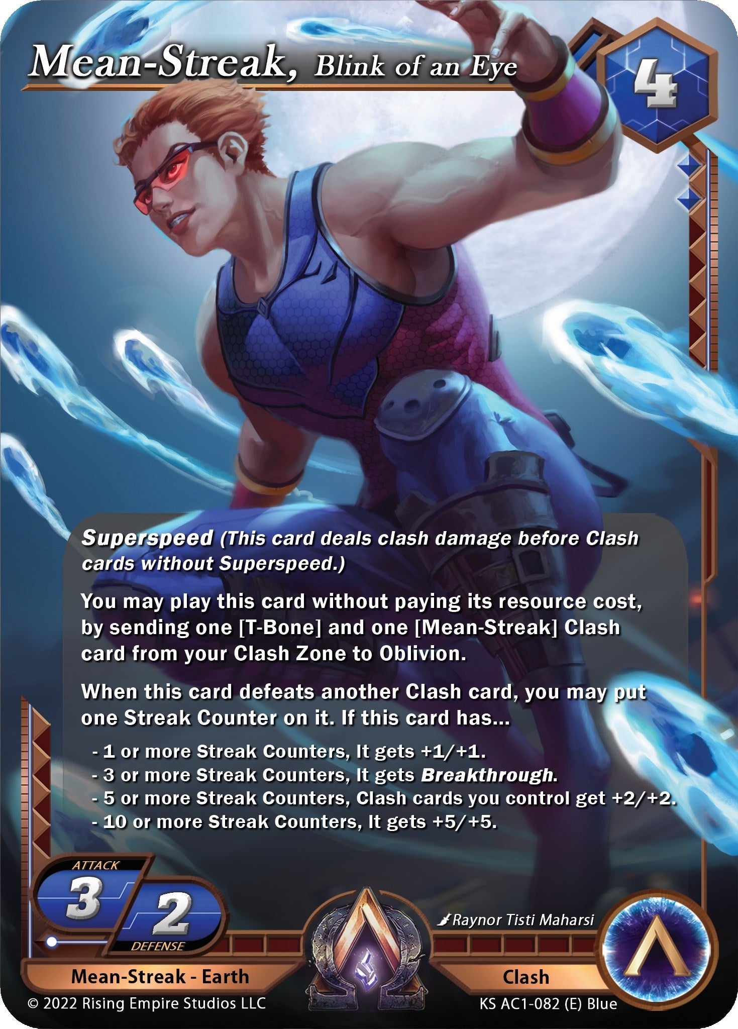 Image for Mean-Streak, Blink of an Eye (The Awakening (Kickstarter)) (KS AC1-082) - Alpha Clash