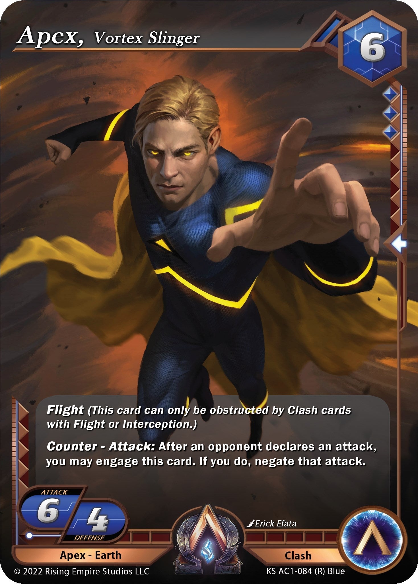 Image for Apex, Vortex Slinger (The Awakening (Kickstarter)) (KS AC1-084) - Alpha Clash