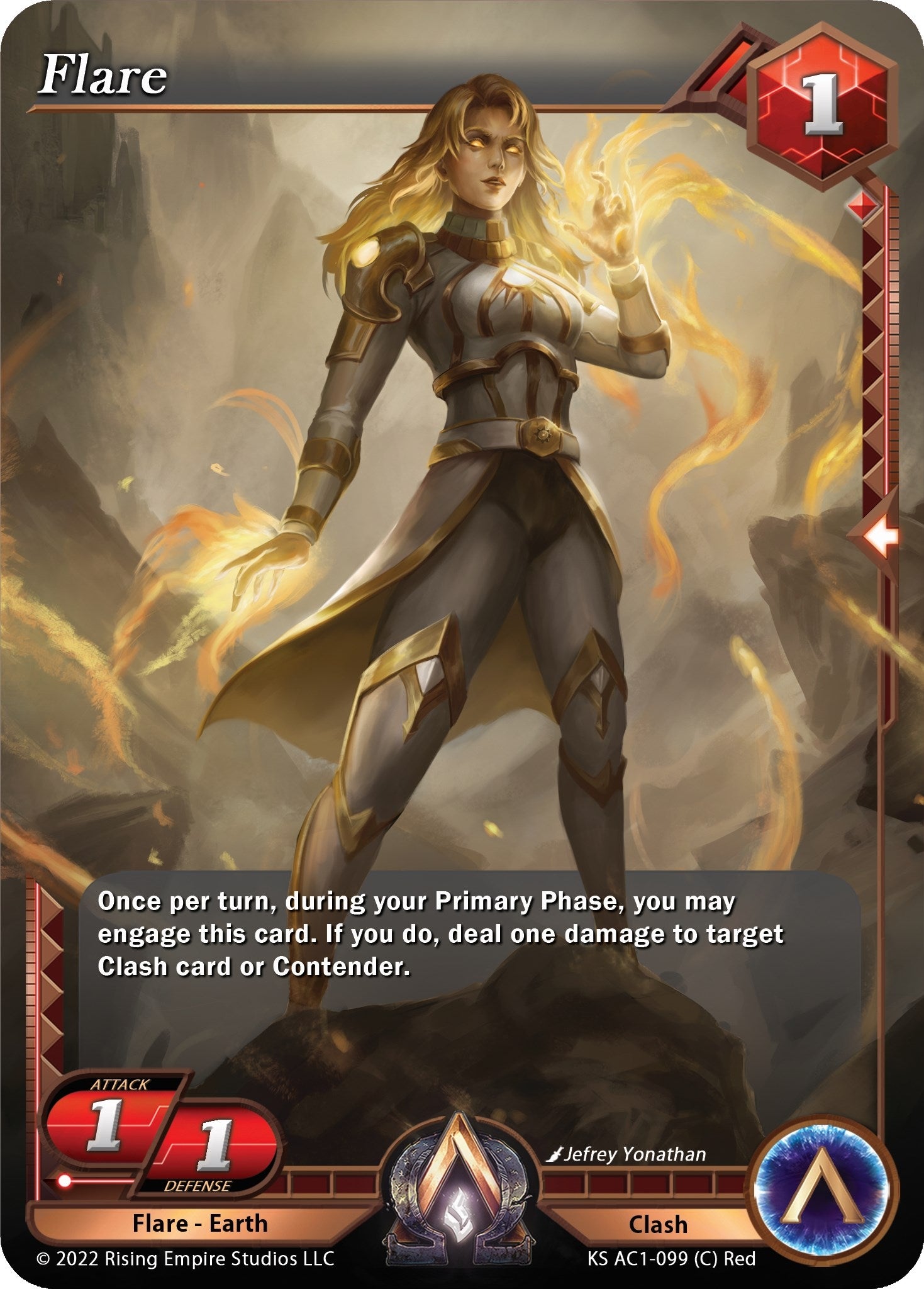 Image for Flare (The Awakening (Kickstarter)) (KS AC1-099) - Alpha Clash