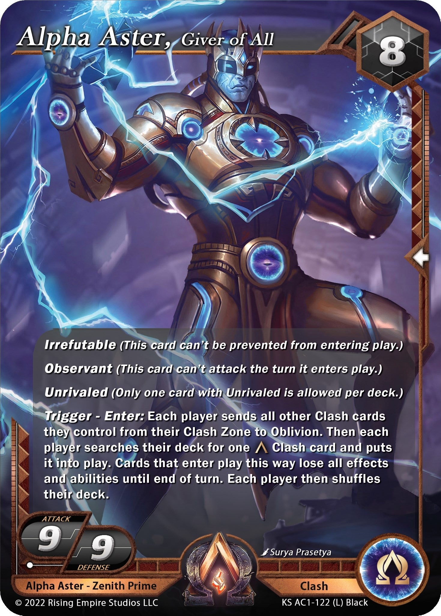 Image for Alpha Aster, Giver of All (The Awakening (Kickstarter)) (KS AC1-122) - Alpha Clash