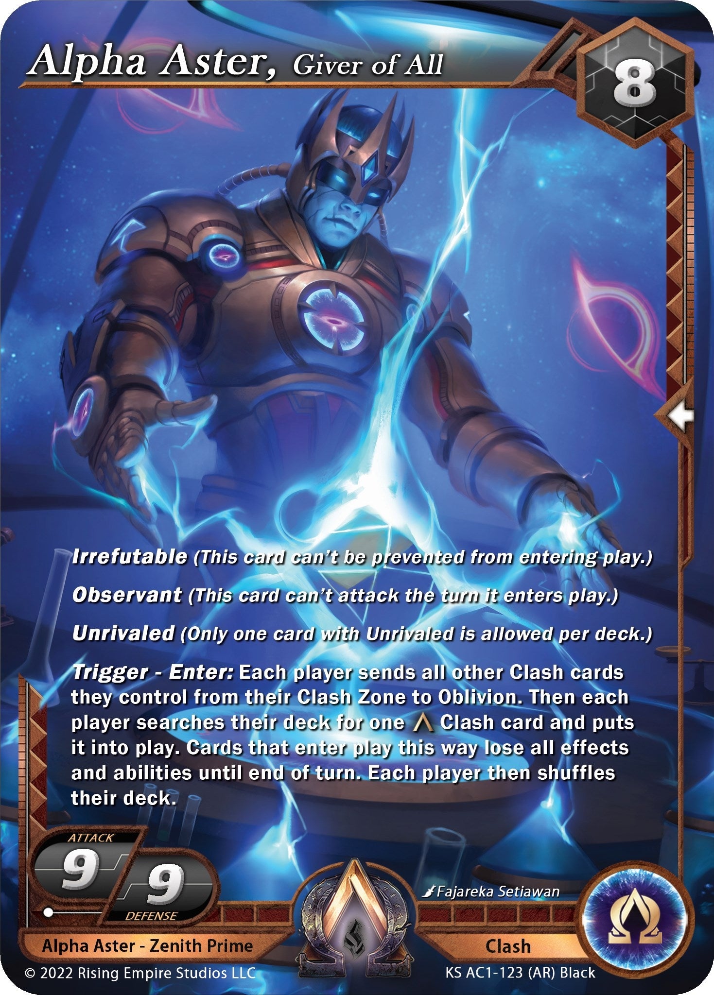Image for Alpha Aster, Giver of All (Alpha Rare) (The Awakening (Kickstarter)) (KS AC1-123) - Alpha Clash