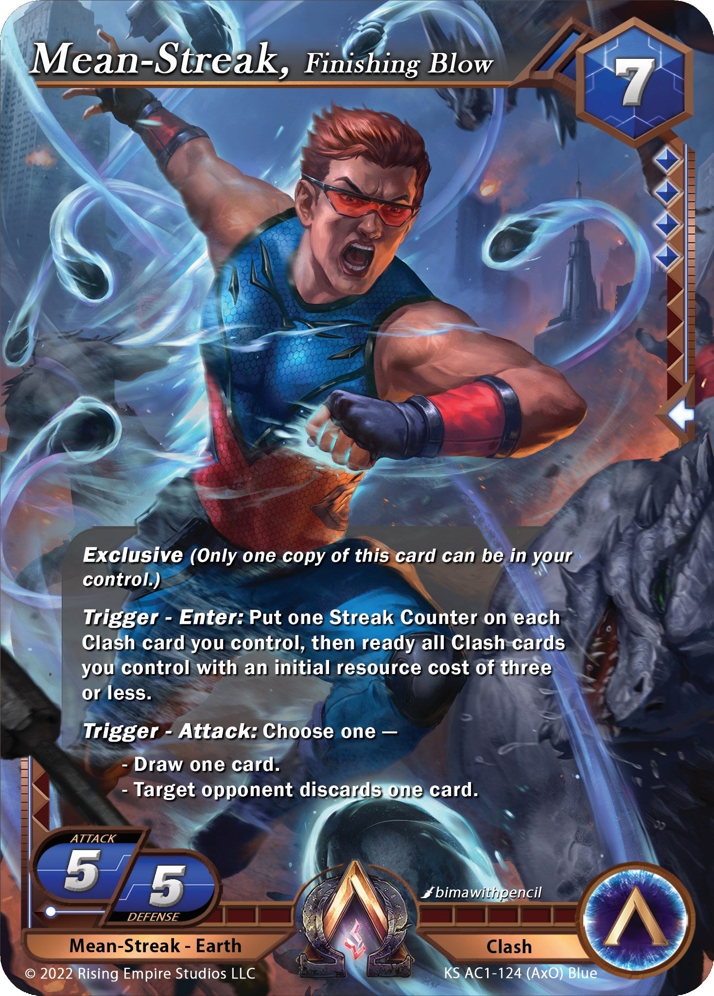 Image for Mean-Streak, Finishing Blow (The Awakening (Kickstarter)) (KS AC1-124) - Alpha Clash