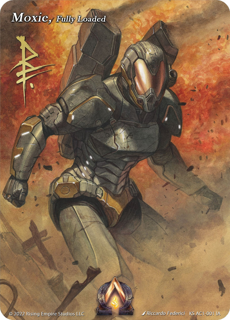 Image for Moxie, Fully Loaded (Iconic Art) (The Awakening (Kickstarter)) (KS AC1-001 IA) - Alpha Clash