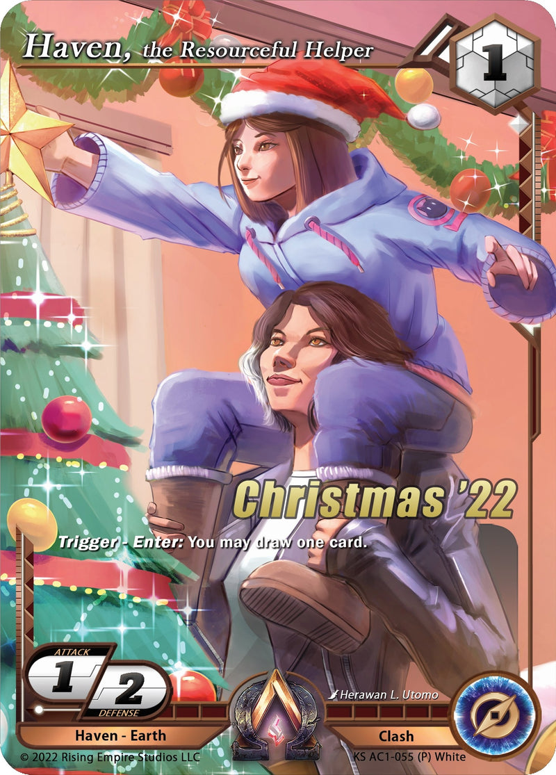 Image for Haven, the Resourceful Helper (Christmas Promo) (The Awakening (Kickstarter)) (KS AC1-055) - Alpha Clash