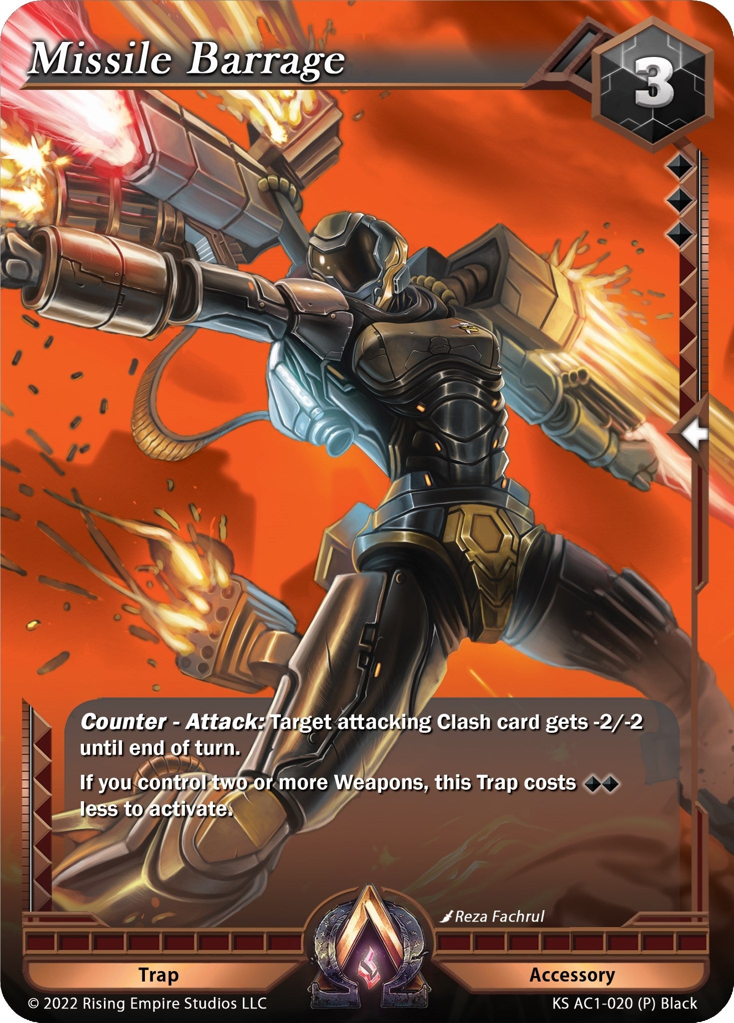 Image for Missile Barrage (Parallel Foil) (The Awakening (Kickstarter)) (KS AC1-020) - Alpha Clash