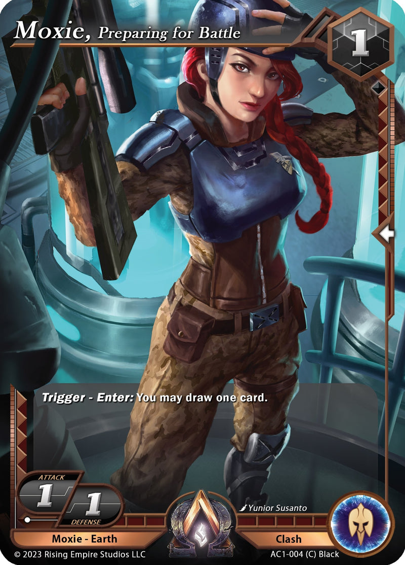 Image for Moxie, Preparing for Battle (The Awakening) (AC1-004) - Alpha Clash