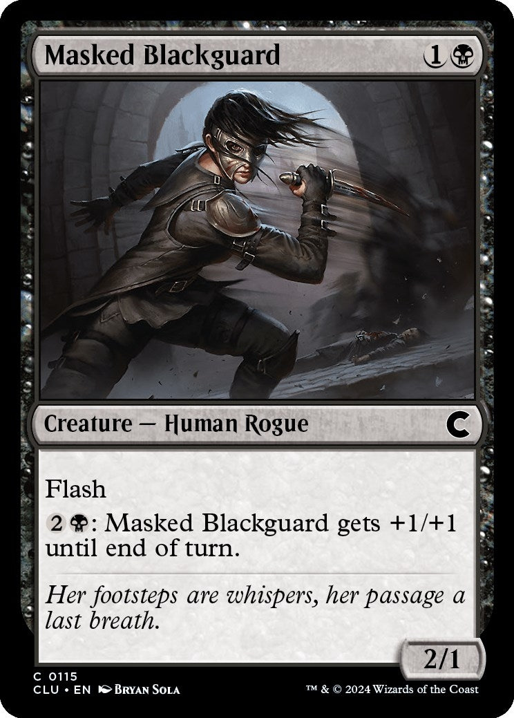Image for Masked Blackguard (Ravnica: Clue Edition) (115) - Magic: The Gathering