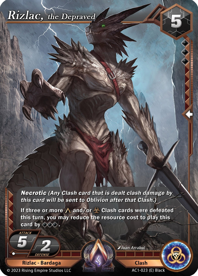 Image for Rizlac, the Depraved (The Awakening) (AC1-023) - Alpha Clash