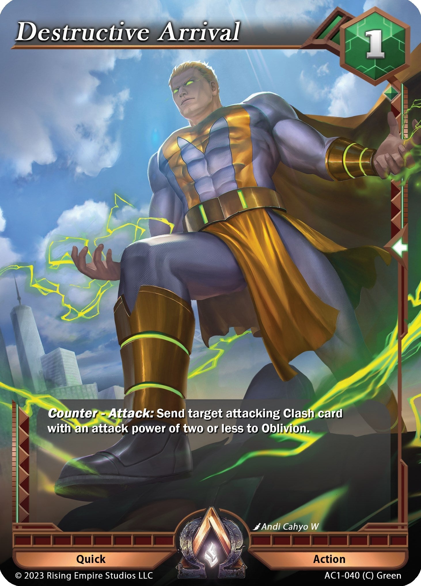 Image for Destructive Arrival (The Awakening) (AC1-040) - Alpha Clash