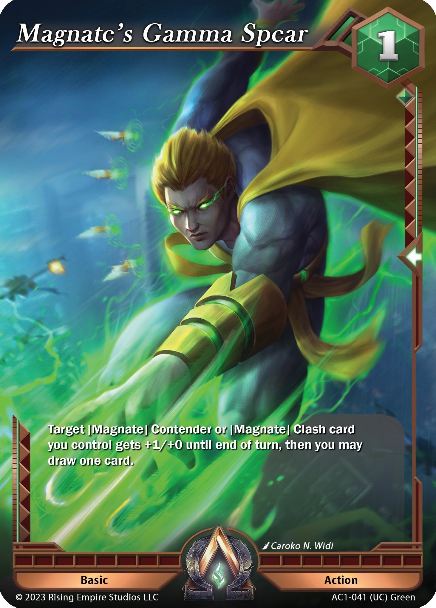 Image for Magnate's Gamma Spear (The Awakening) (AC1-041) - Alpha Clash