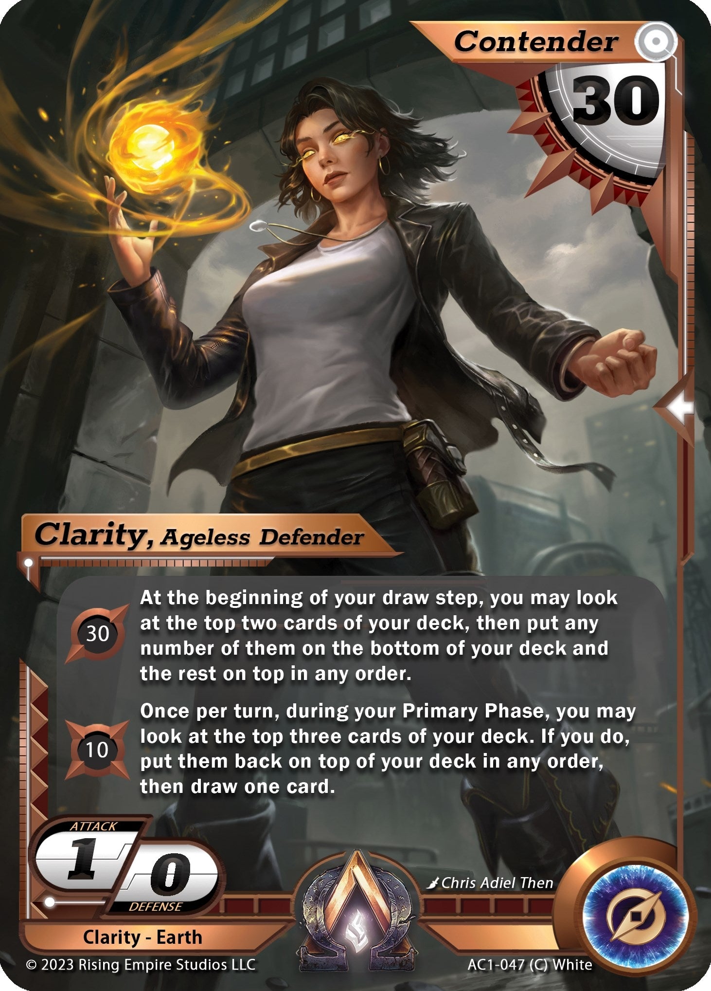 Image for Clarity, Ageless Defender (The Awakening) (AC1-047) - Alpha Clash