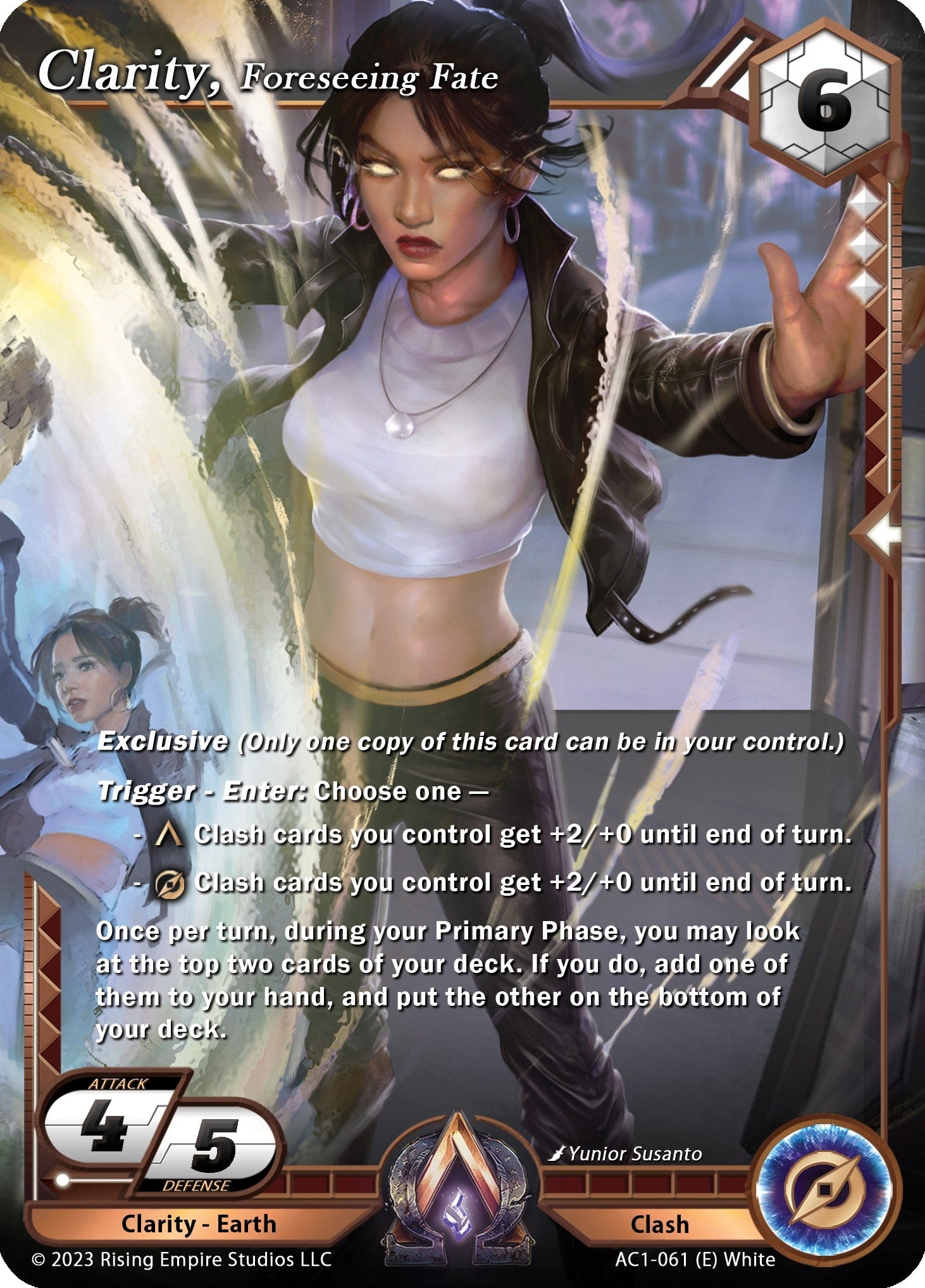 Image for Clarity, Foreseeing Fate (The Awakening) (AC1-061) - Alpha Clash