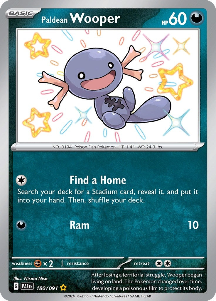 Image for Paldean Wooper (SV: Paldean Fates) (180/091) - Pokemon