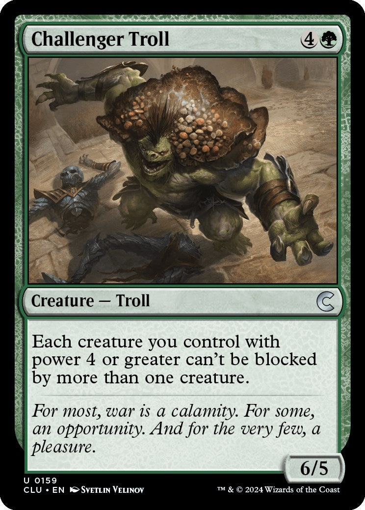 Image for Challenger Troll (Ravnica: Clue Edition) (159) - Magic: The Gathering