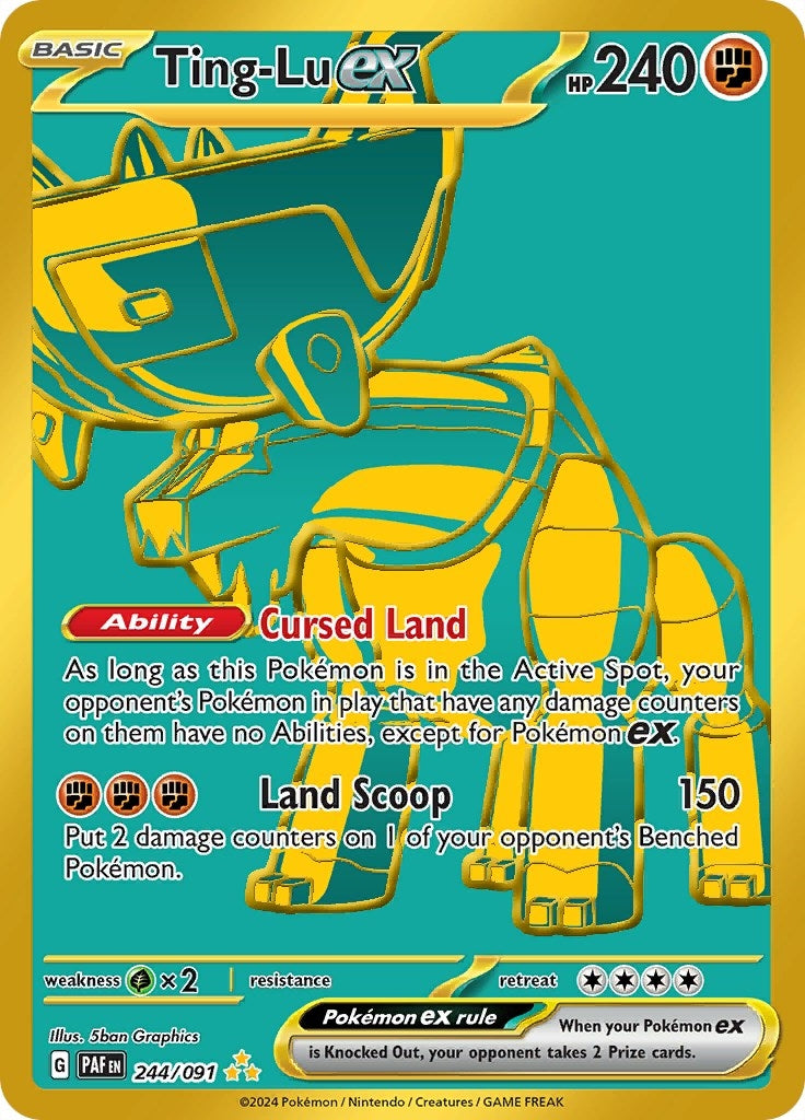 Image for Ting-Lu ex (SV: Paldean Fates) (244/091) - Pokemon
