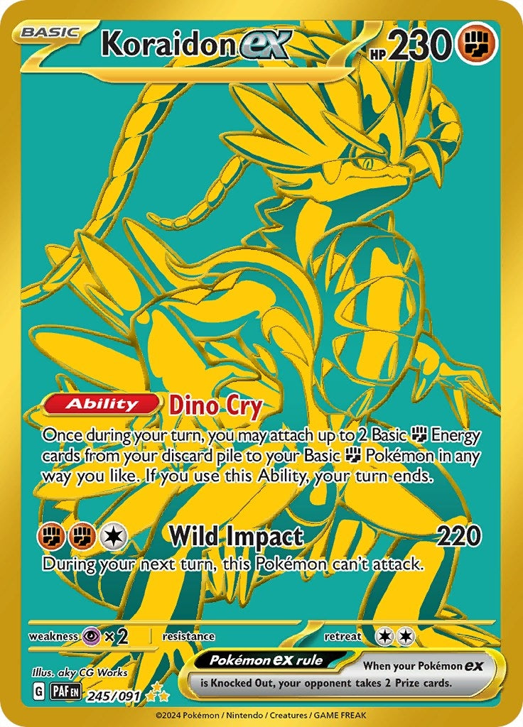 Image for Koraidon ex (SV: Paldean Fates) (245/091) - Pokemon