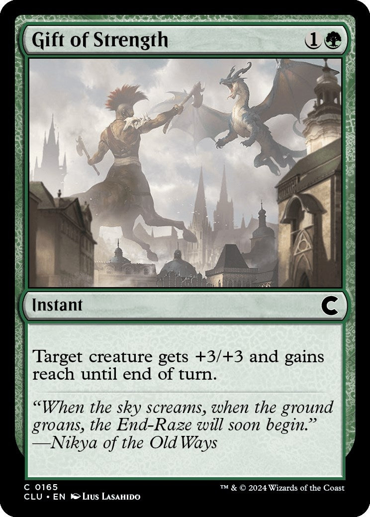 Image for Gift of Strength (Ravnica: Clue Edition) (165) - Magic: The Gathering