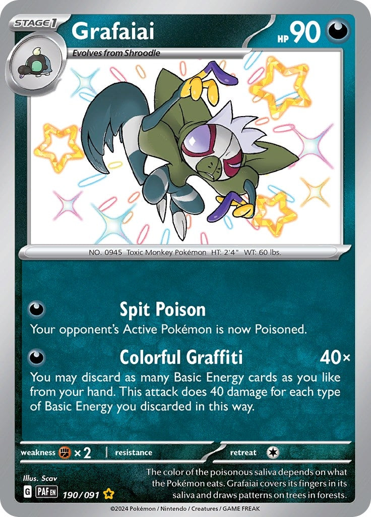 Image for Grafaiai (SV: Paldean Fates) (190/091) - Pokemon