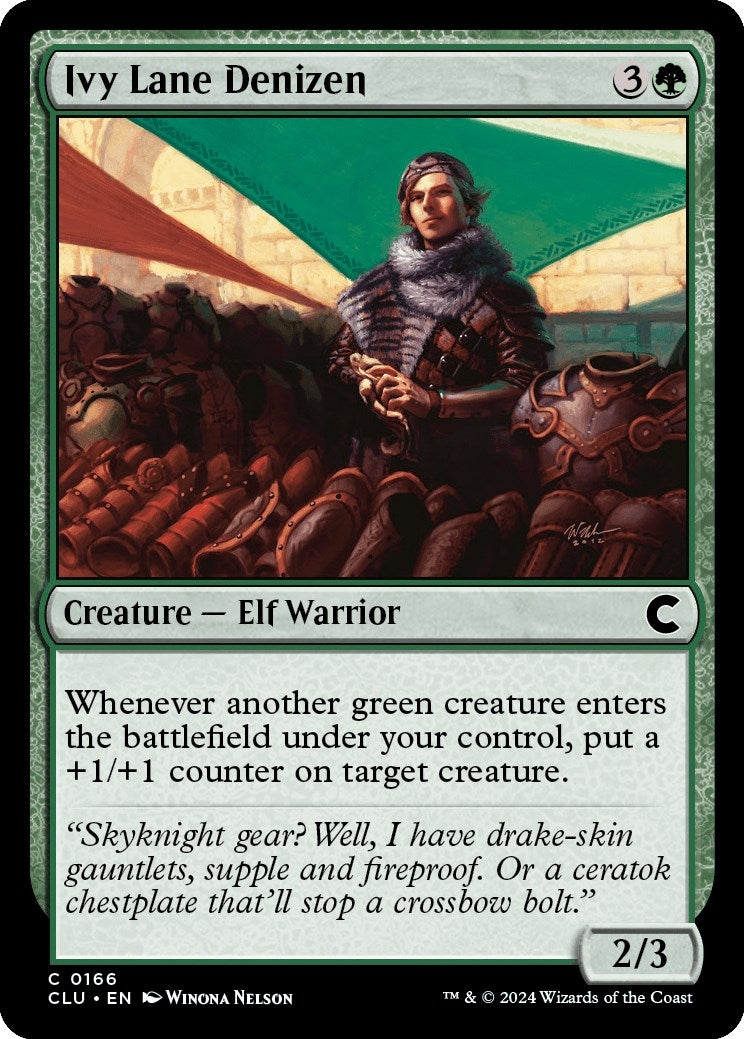 Image for Ivy Lane Denizen (Ravnica: Clue Edition) (166) - Magic: The Gathering