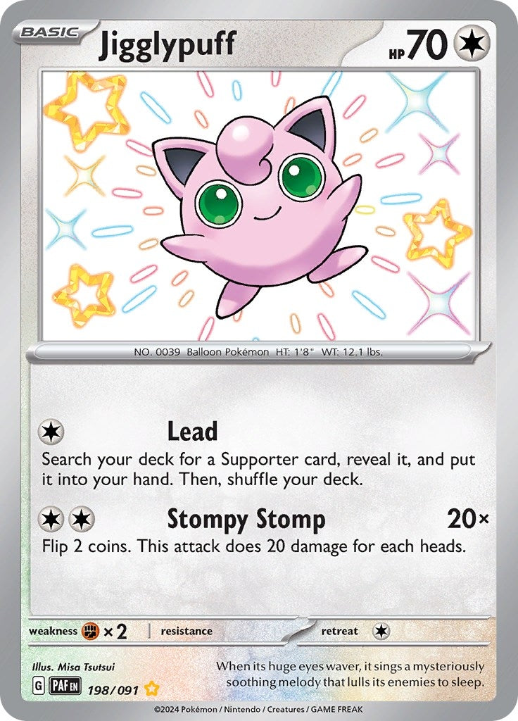 Image for Jigglypuff (SV: Paldean Fates) (198/091) - Pokemon