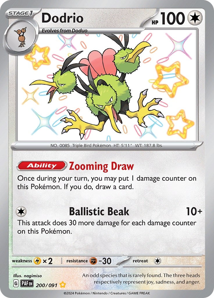 Image for Dodrio (SV: Paldean Fates) (200/091) - Pokemon
