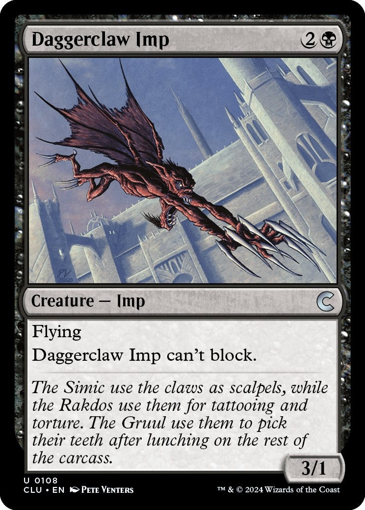 Image for Daggerclaw Imp (Ravnica: Clue Edition) (108) - Magic: The Gathering