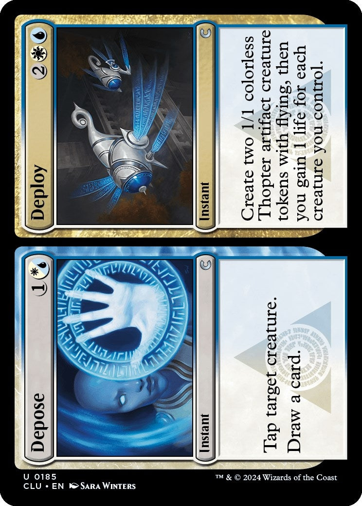 Image for Depose // Deploy (Ravnica: Clue Edition) (185) - Magic: The Gathering