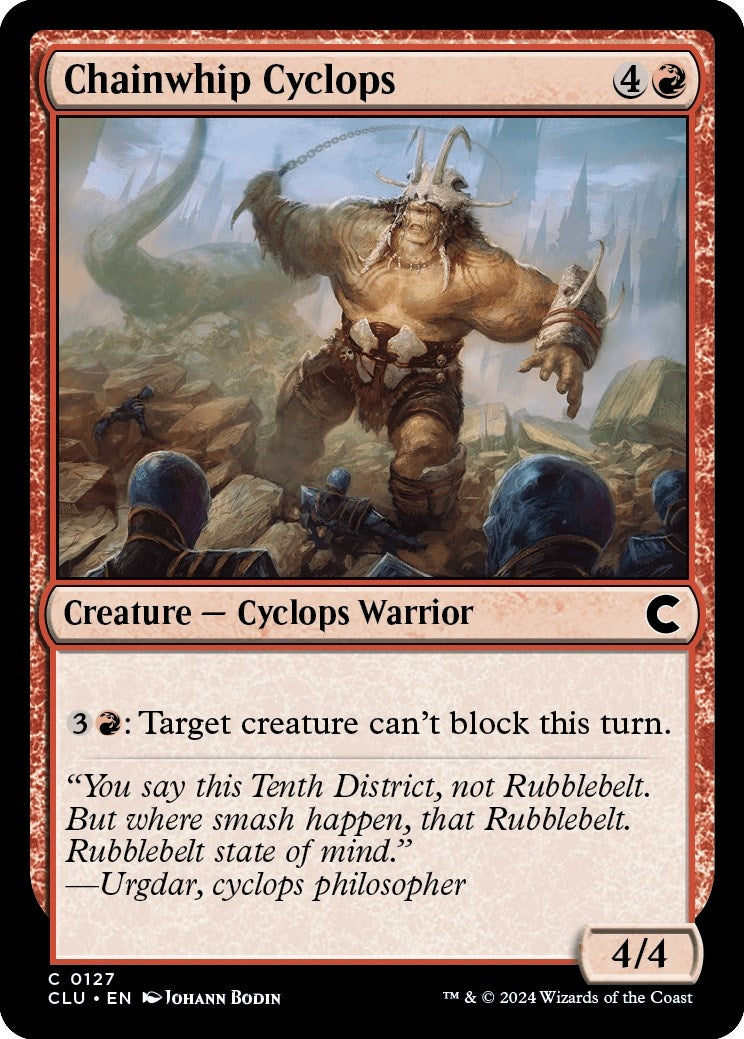 Image for Chainwhip Cyclops (Ravnica: Clue Edition) (127) - Magic: The Gathering
