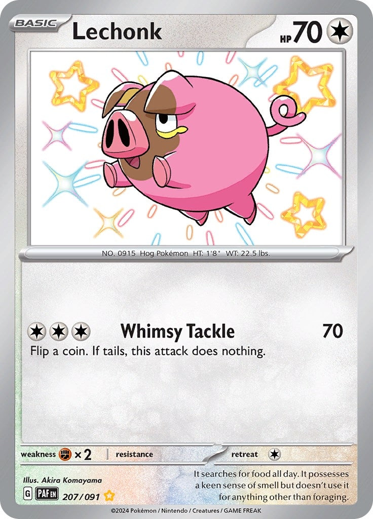 Image for Lechonk (SV: Paldean Fates) (207/091) - Pokemon