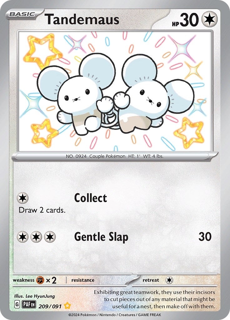 Image for Tandemaus (SV: Paldean Fates) (209/091) - Pokemon