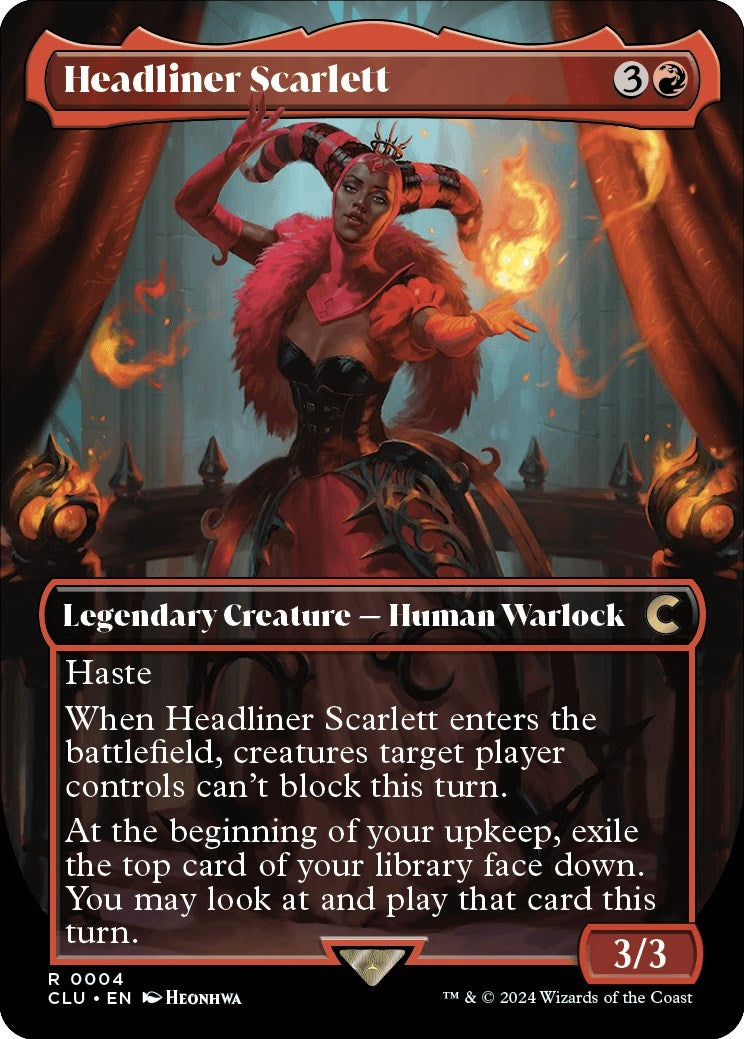 Image for Headliner Scarlett (Borderless) (Ravnica: Clue Edition) (4) - Magic: The Gathering