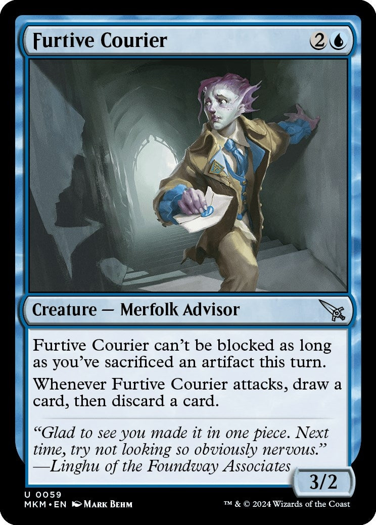 Image for Furtive Courier (Murders at Karlov Manor) (59) - Magic: The Gathering