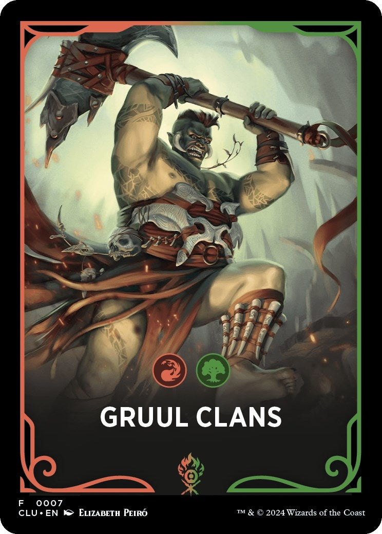 Image for Gruul Clans Theme Card (Ravnica: Clue Edition) (7) - Magic: The Gathering