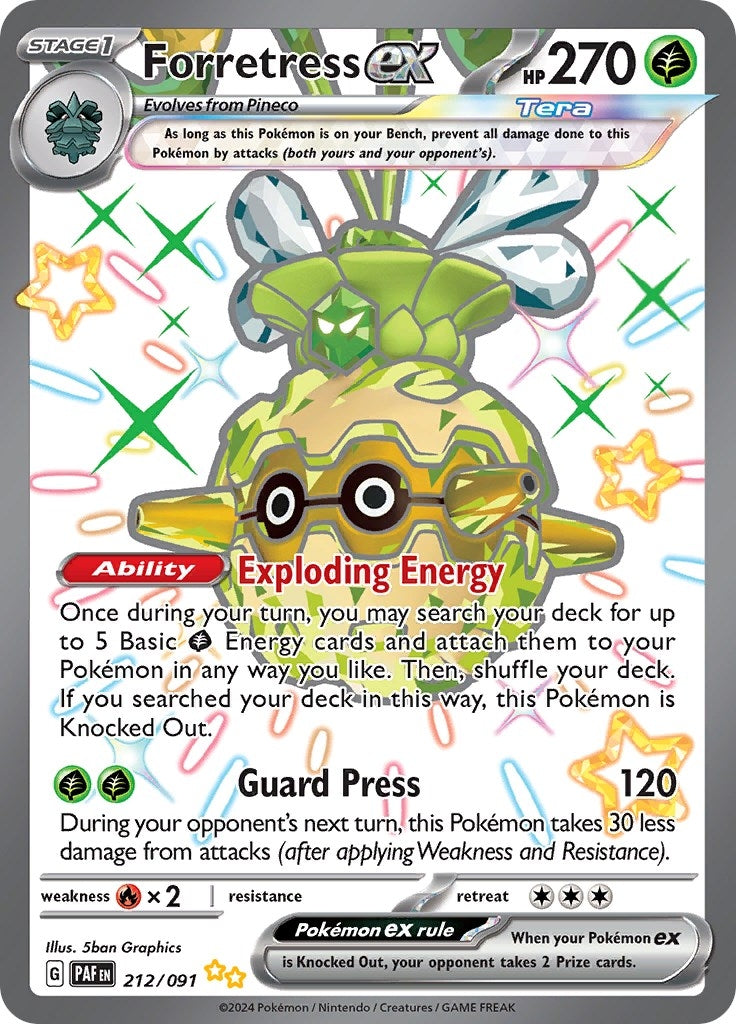 Image for Forretress ex (SV: Paldean Fates) (212/091) - Pokemon