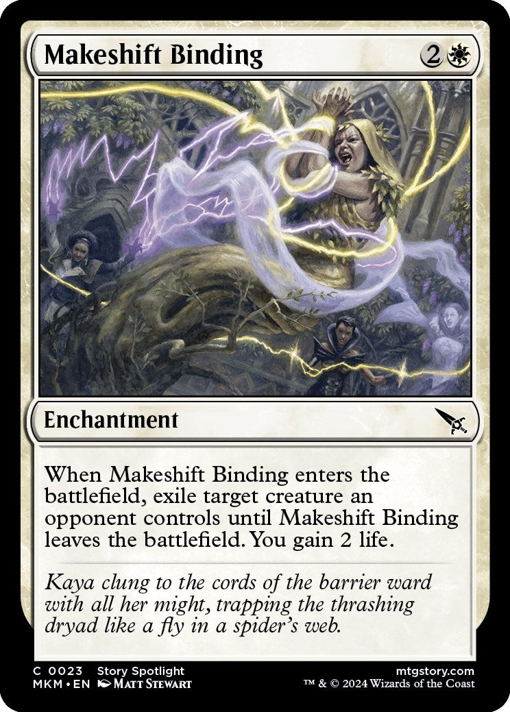 Image for Makeshift Binding (Murders at Karlov Manor) (23) - Magic: The Gathering