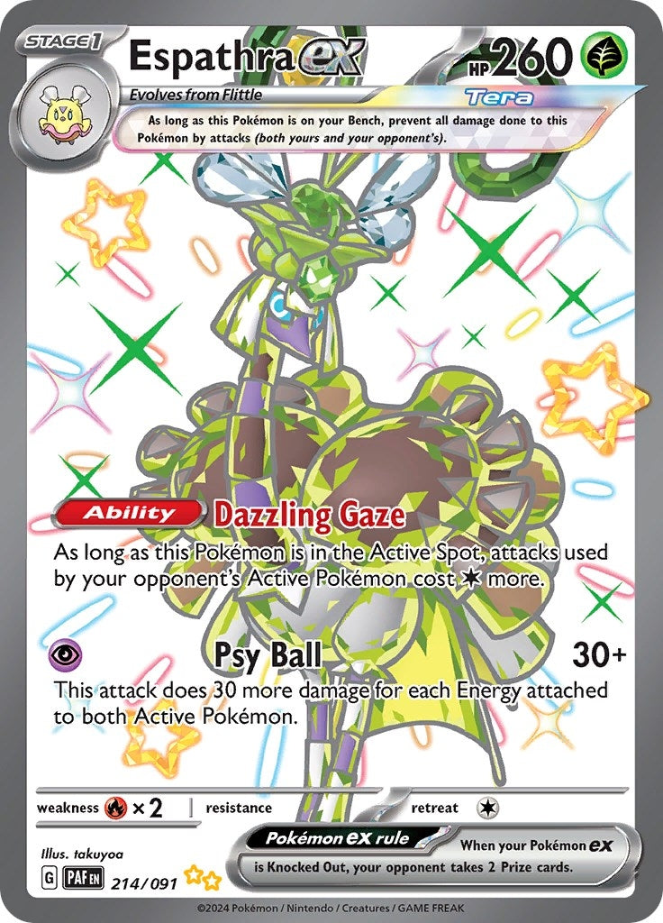 Image for Espathra ex (SV: Paldean Fates) (214/091) - Pokemon
