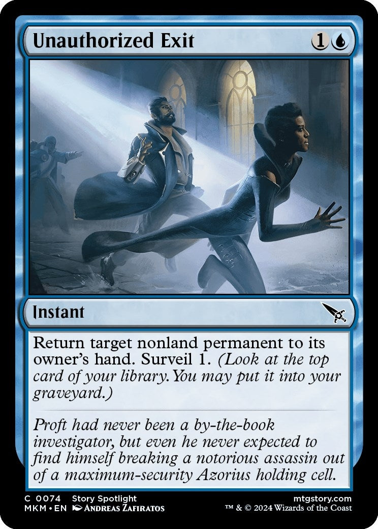 Image for Unauthorized Exit (Murders at Karlov Manor) (74) - Magic: The Gathering