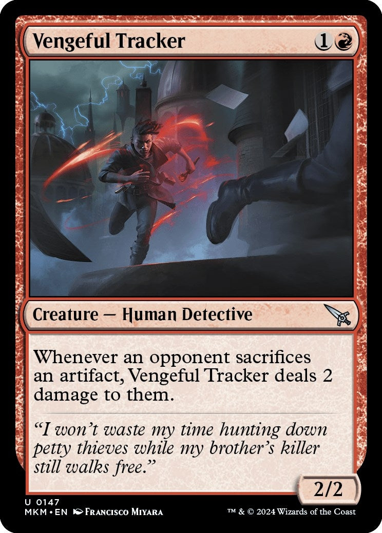 Image for Vengeful Tracker (Murders at Karlov Manor) (147) - Magic: The Gathering