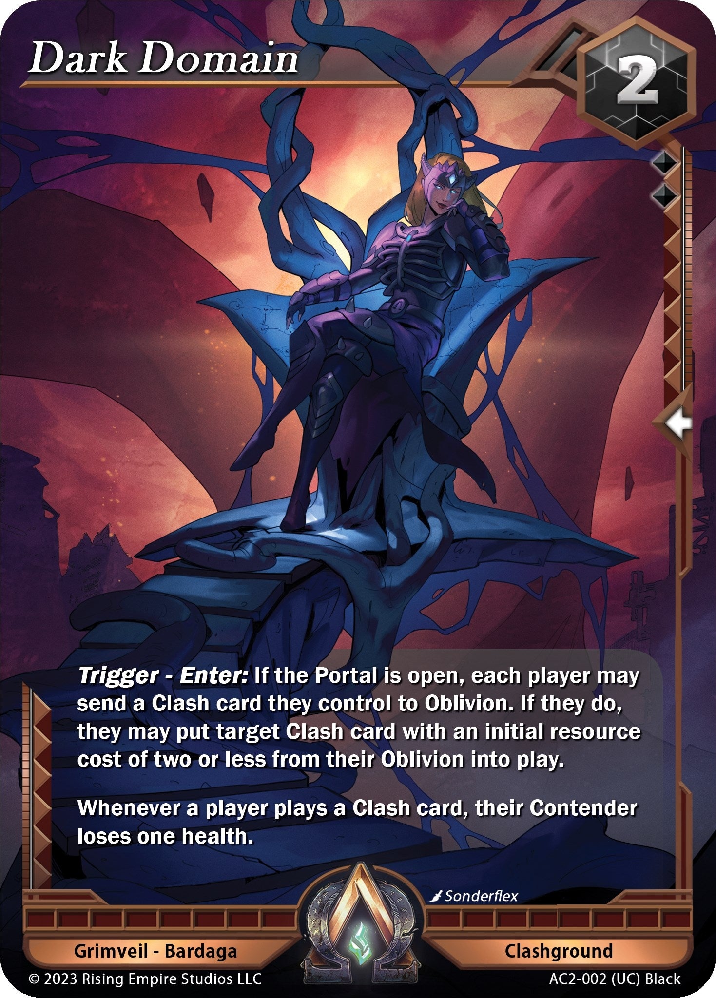 Image for Dark Domain (Clashgrounds) (AC2-002) - Alpha Clash