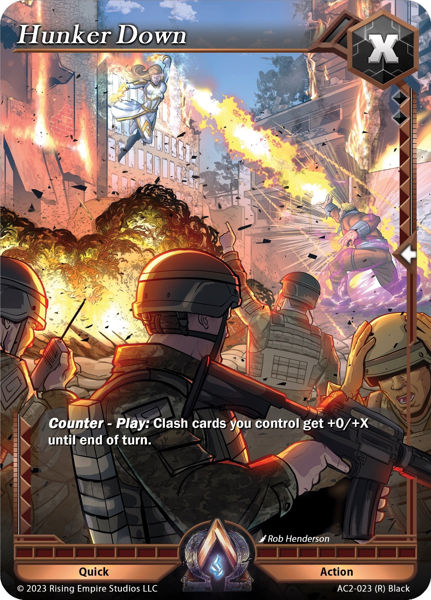 Image for Hunker Down (Clashgrounds) (AC2-023) - Alpha Clash