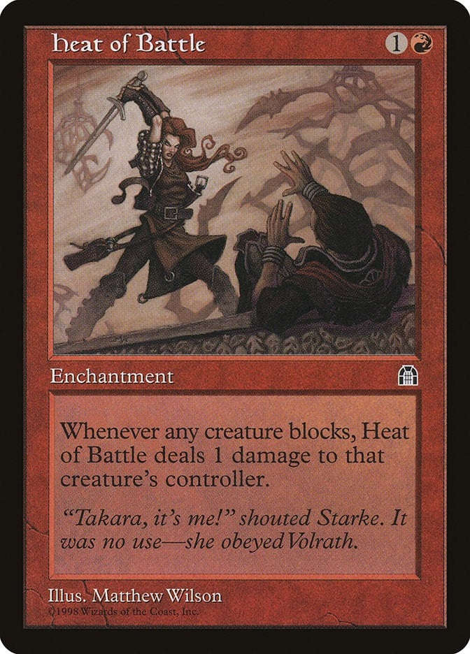 Image for Heat of Battle (Stronghold) - Magic: The Gathering